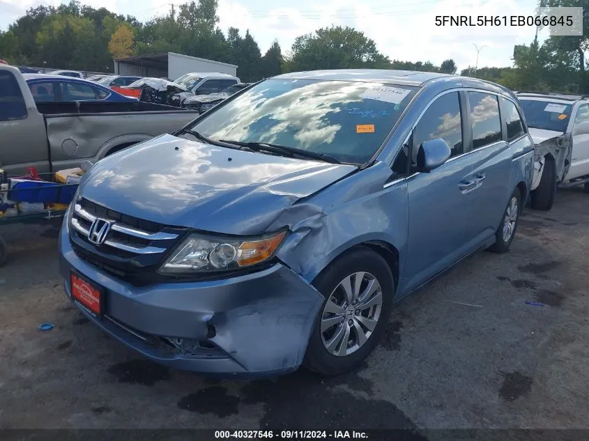 2014 Honda Odyssey Ex-L VIN: 5FNRL5H61EB066845 Lot: 40327546