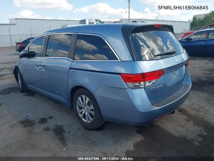 2014 Honda Odyssey Ex-L VIN: 5FNRL5H61EB066845 Lot: 40327546