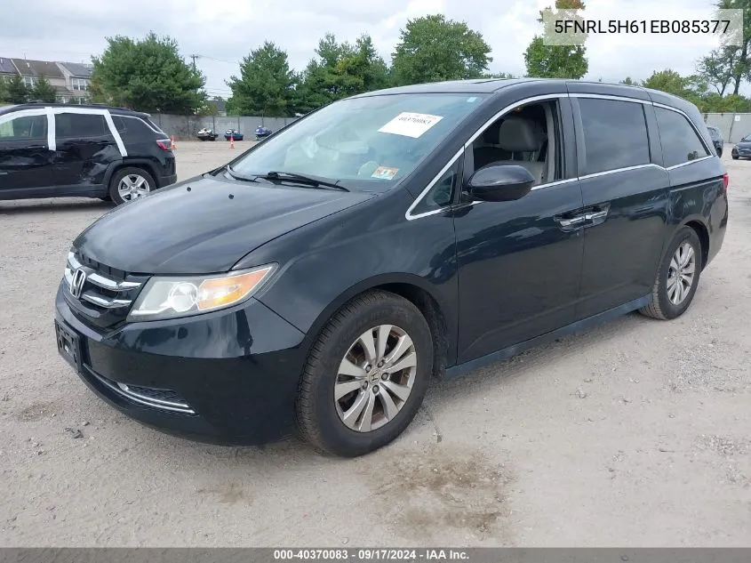 2014 Honda Odyssey Ex-L VIN: 5FNRL5H61EB085377 Lot: 40370083