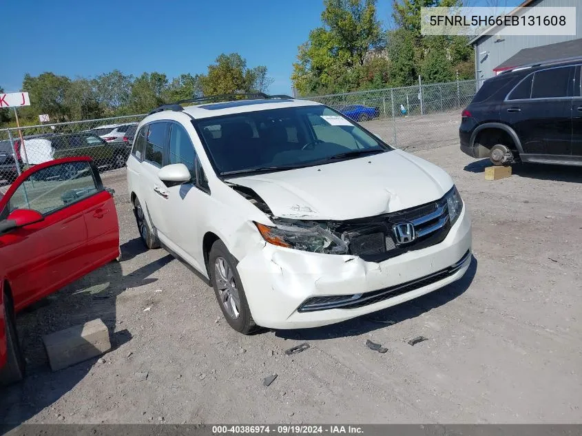 2014 Honda Odyssey Ex-L VIN: 5FNRL5H66EB131608 Lot: 40386974