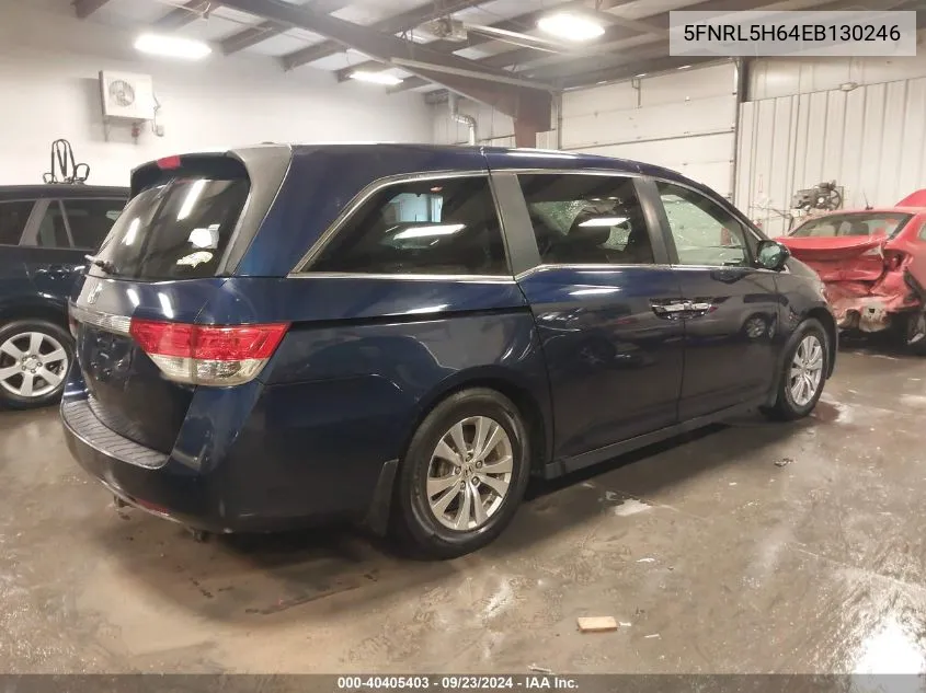 2014 Honda Odyssey Ex-L VIN: 5FNRL5H64EB130246 Lot: 40405403