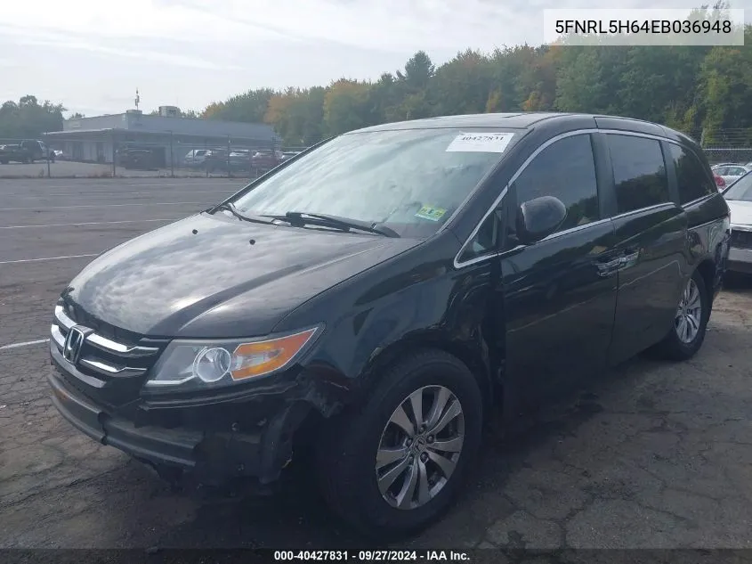 5FNRL5H64EB036948 2014 Honda Odyssey Ex-L