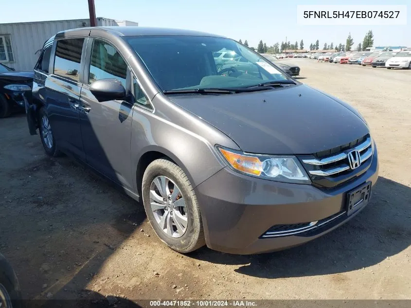 2014 Honda Odyssey Ex VIN: 5FNRL5H47EB074527 Lot: 40471852