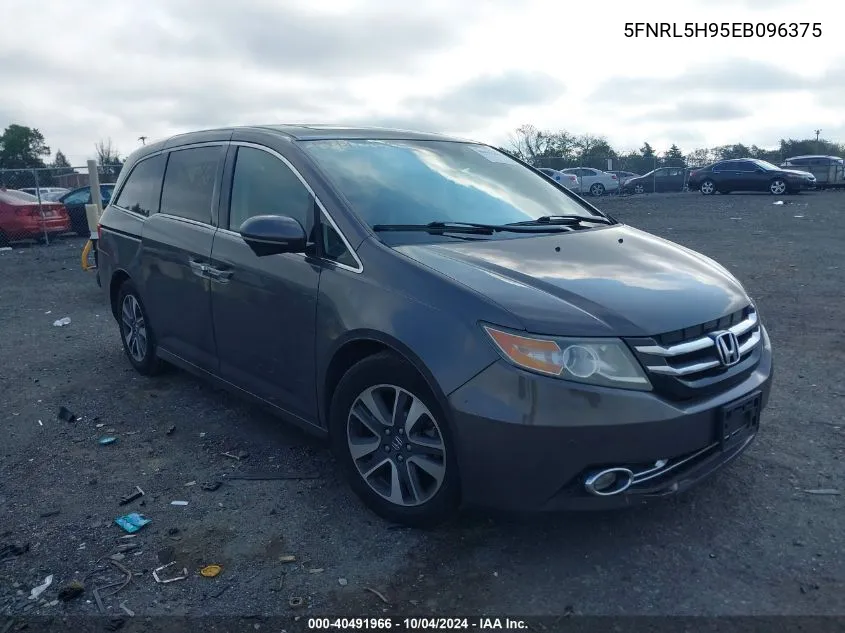 5FNRL5H95EB096375 2014 Honda Odyssey Touring/Touring Elite