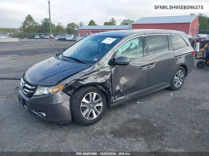 2014 Honda Odyssey Touring/Touring Elite VIN: 5FNRL5H95EB096375 Lot: 40491966