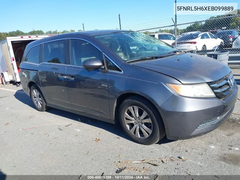 5FNRL5H6XEB099889 2014 Honda Odyssey Exl