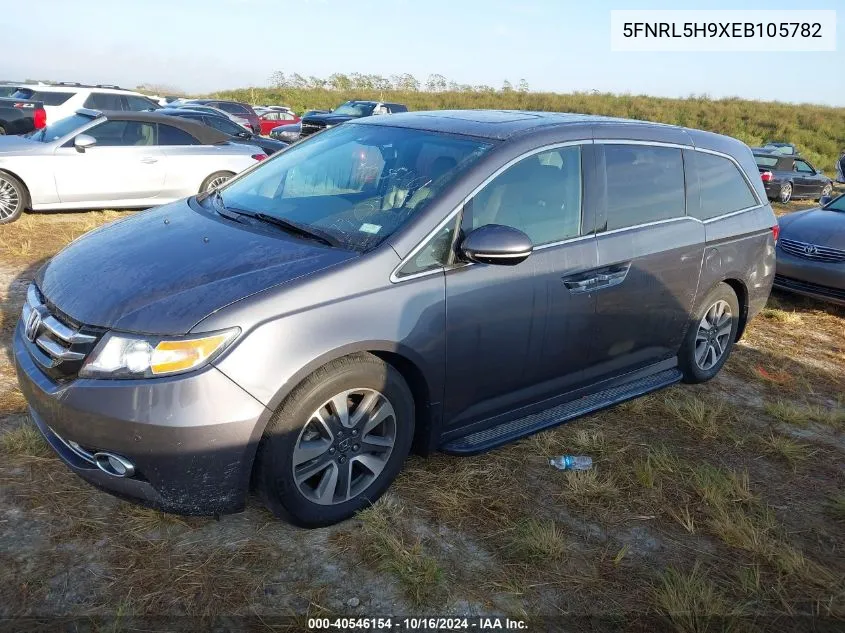 2014 Honda Odyssey Touring/Touring Elite VIN: 5FNRL5H9XEB105782 Lot: 40546154