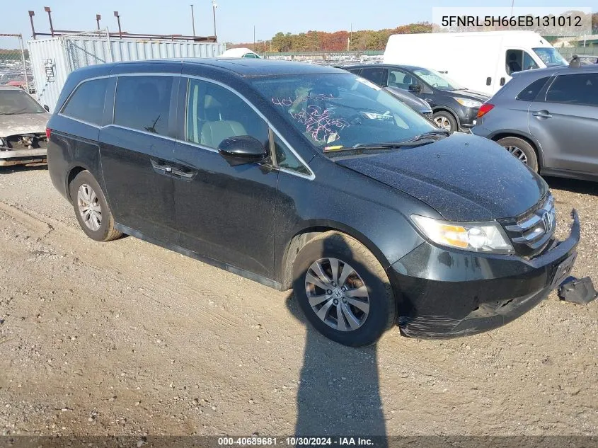 2014 Honda Odyssey Ex-L VIN: 5FNRL5H66EB131012 Lot: 40689681