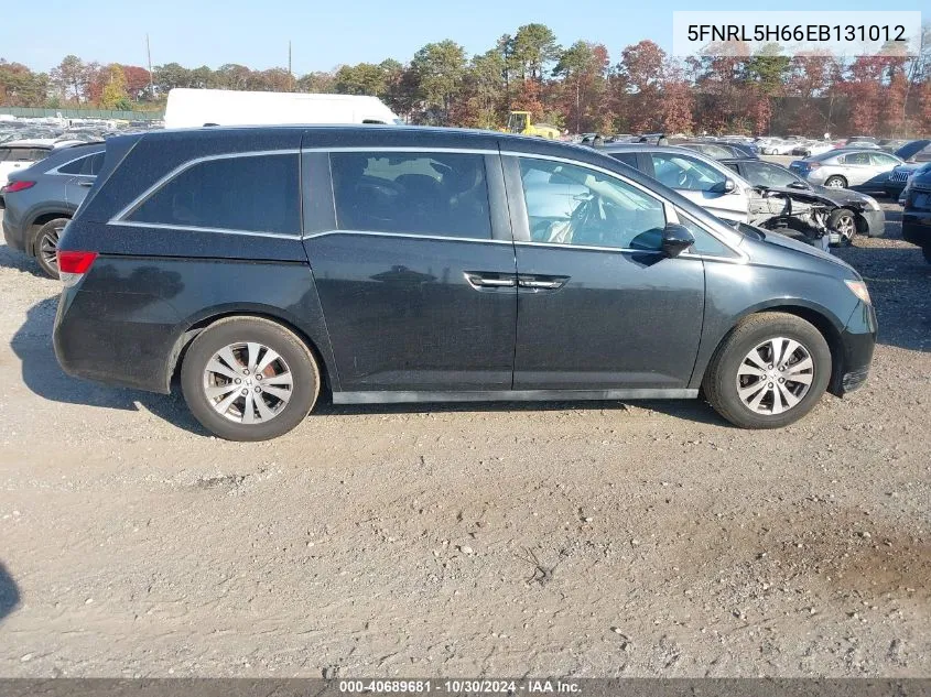 2014 Honda Odyssey Ex-L VIN: 5FNRL5H66EB131012 Lot: 40689681