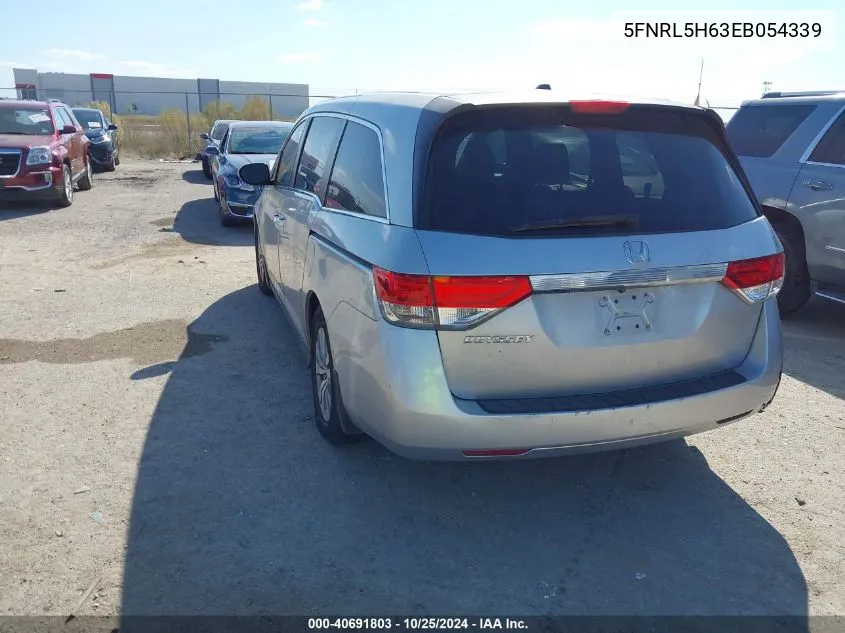 5FNRL5H63EB054339 2014 Honda Odyssey Ex-L