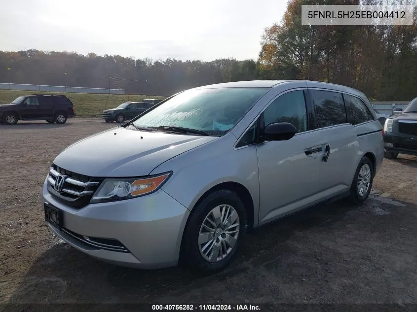 5FNRL5H25EB004412 2014 Honda Odyssey Lx