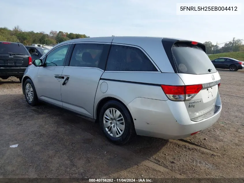 5FNRL5H25EB004412 2014 Honda Odyssey Lx