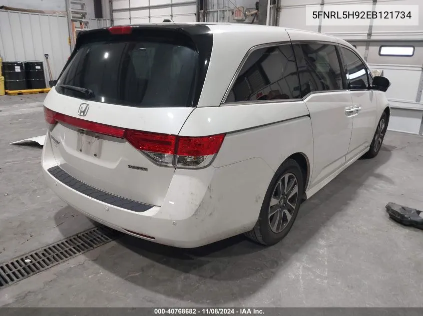 2014 Honda Odyssey Touring/Touring Elite VIN: 5FNRL5H92EB121734 Lot: 40768682