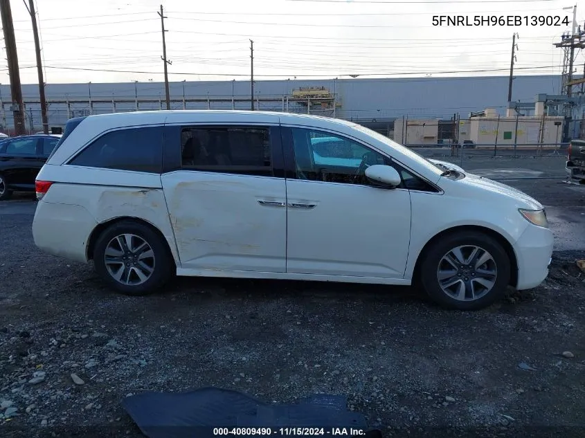 2014 Honda Odyssey Touring/Touring Elite VIN: 5FNRL5H96EB139024 Lot: 40809490