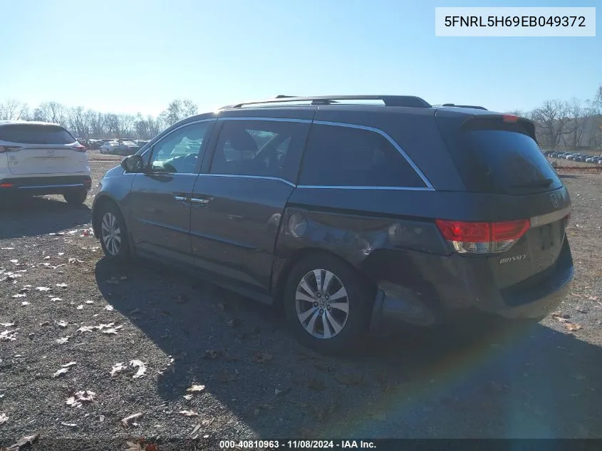 2014 Honda Odyssey Ex-L VIN: 5FNRL5H69EB049372 Lot: 40810963