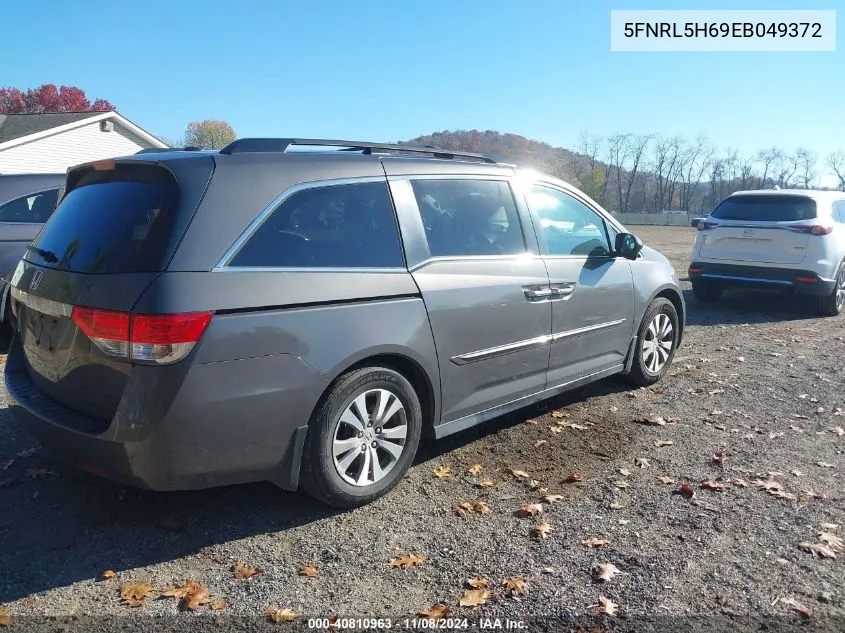 2014 Honda Odyssey Ex-L VIN: 5FNRL5H69EB049372 Lot: 40810963