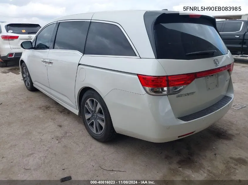 2014 Honda Odyssey Touring/Touring Elite VIN: 5FNRL5H90EB083985 Lot: 40816023