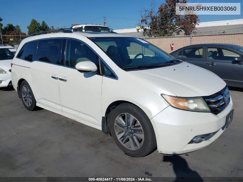 2014 Honda Odyssey Touring/Touring Elite VIN: 5FNRL5H9XEB003060 Lot: 40824417