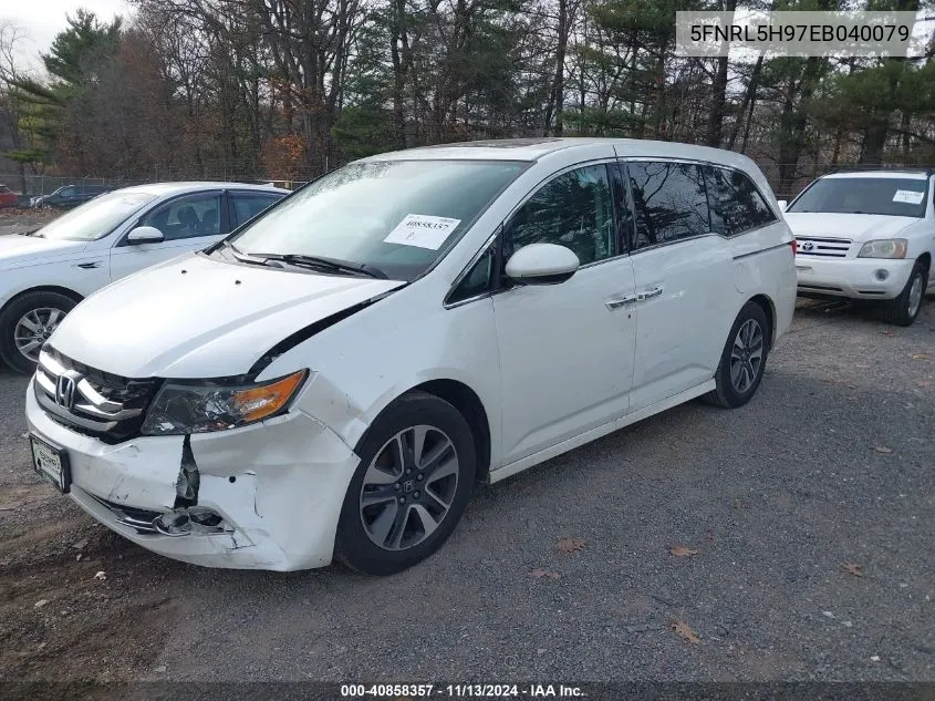 2014 Honda Odyssey Touring/Touring Elite VIN: 5FNRL5H97EB040079 Lot: 40858357