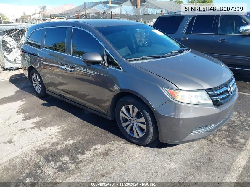 2014 Honda Odyssey Ex VIN: 5FNRL5H48EB007399 Lot: 40924731