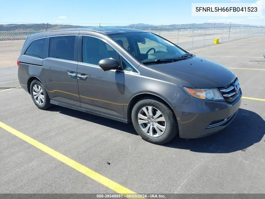 2015 Honda Odyssey Ex-L VIN: 5FNRL5H66FB041523 Lot: 39349551