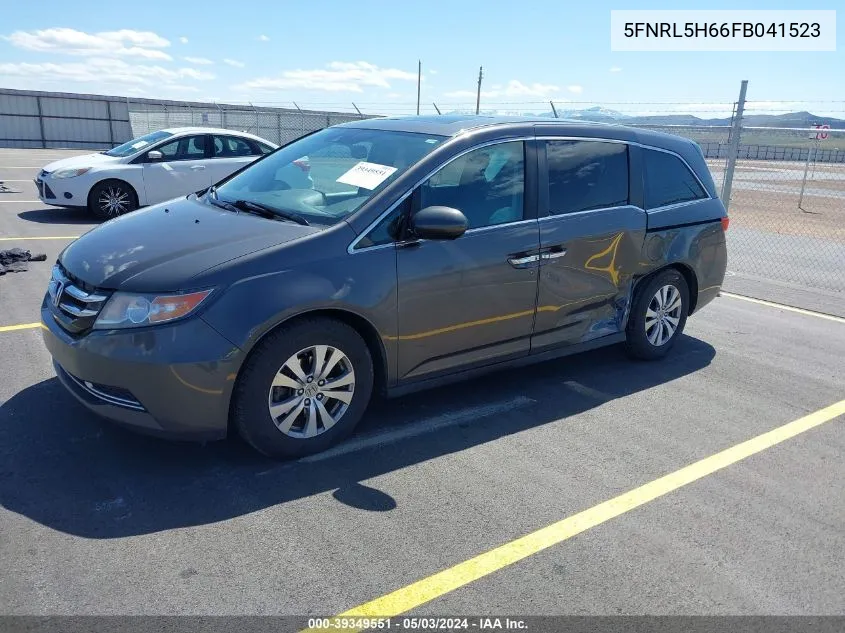 2015 Honda Odyssey Ex-L VIN: 5FNRL5H66FB041523 Lot: 39349551