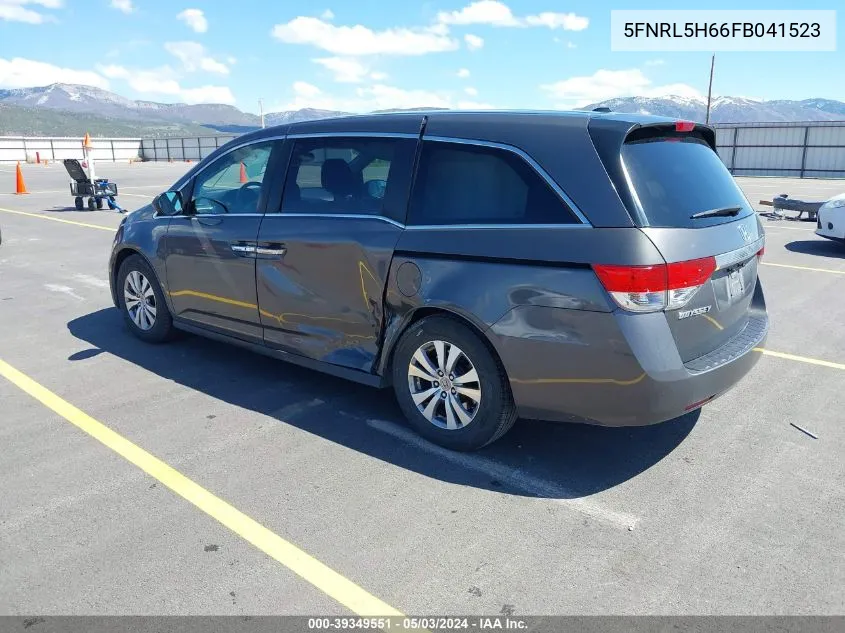 2015 Honda Odyssey Ex-L VIN: 5FNRL5H66FB041523 Lot: 39349551