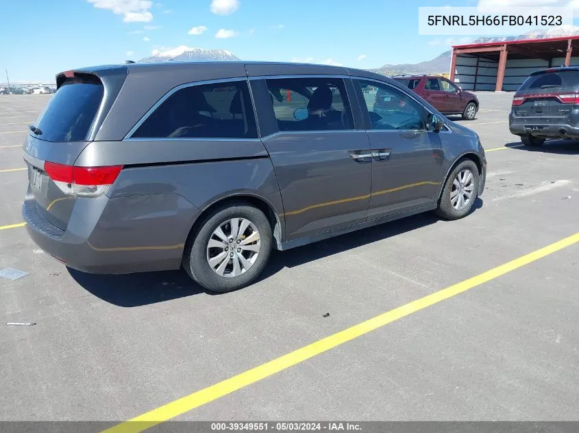 2015 Honda Odyssey Ex-L VIN: 5FNRL5H66FB041523 Lot: 39349551