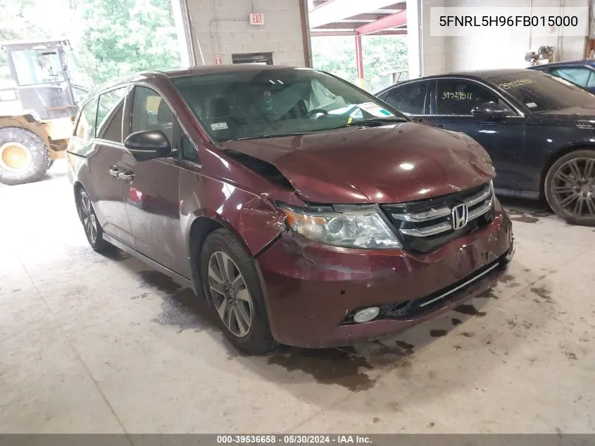 2015 Honda Odyssey Touring/Touring Elite VIN: 5FNRL5H96FB015000 Lot: 39536658