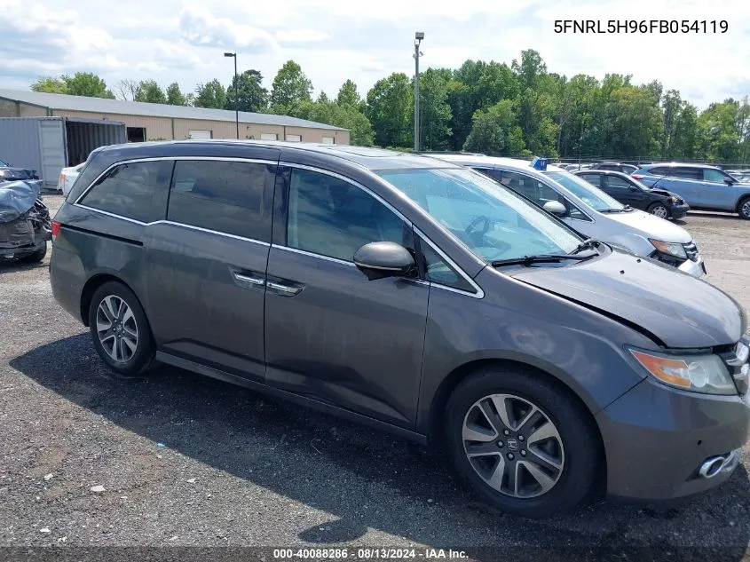 2015 Honda Odyssey Touring/Touring Elite VIN: 5FNRL5H96FB054119 Lot: 40088286