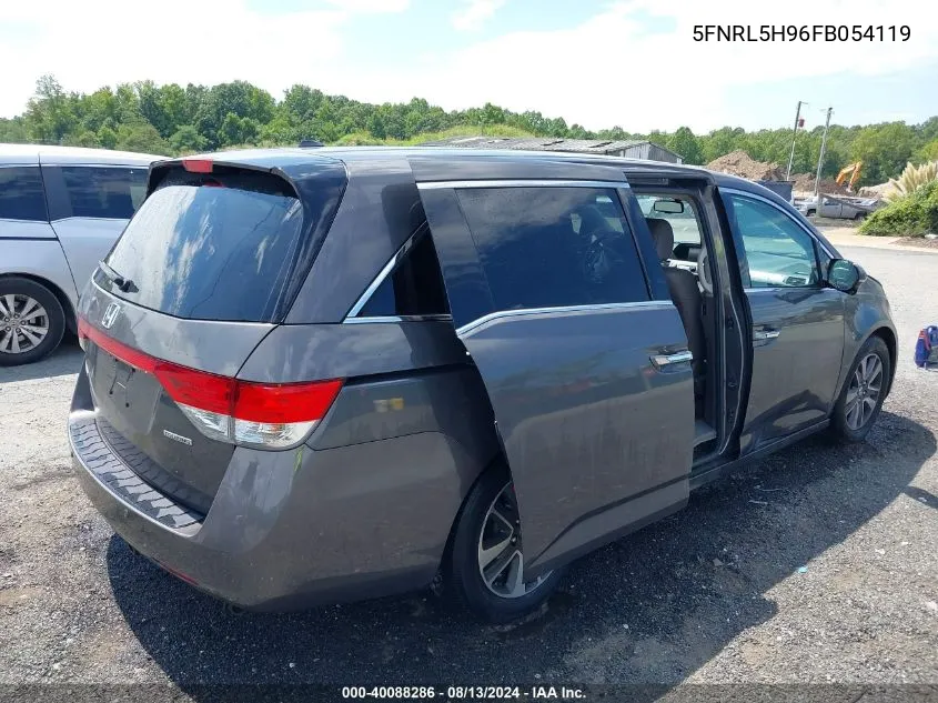 2015 Honda Odyssey Touring/Touring Elite VIN: 5FNRL5H96FB054119 Lot: 40088286