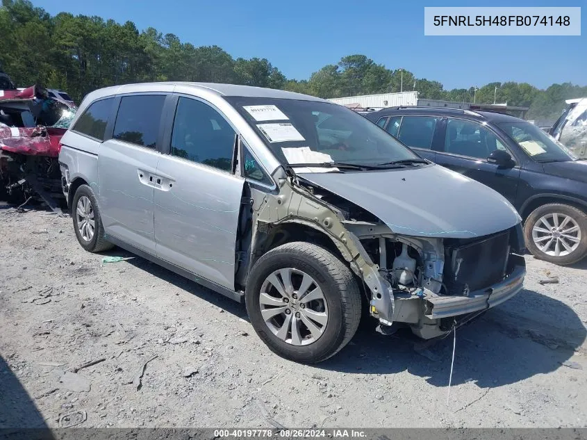 5FNRL5H48FB074148 2015 Honda Odyssey Ex