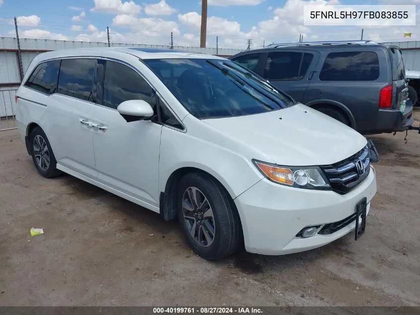 2015 Honda Odyssey Touring/Touring Elite VIN: 5FNRL5H97FB083855 Lot: 40199761