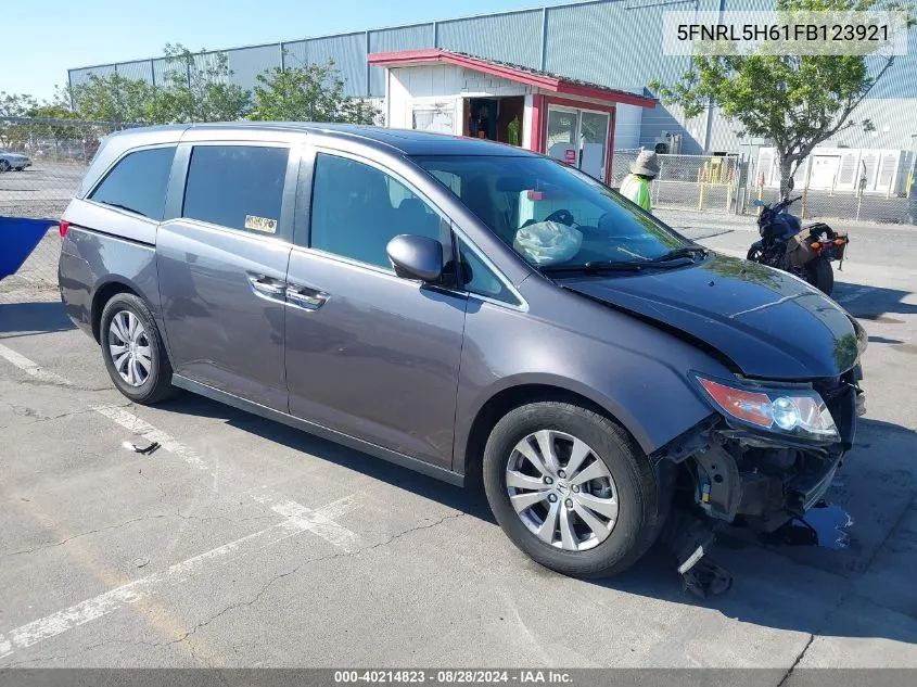 2015 Honda Odyssey Ex-L VIN: 5FNRL5H61FB123921 Lot: 40214823