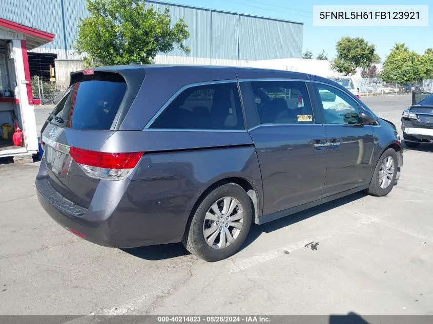 2015 Honda Odyssey Ex-L VIN: 5FNRL5H61FB123921 Lot: 40214823