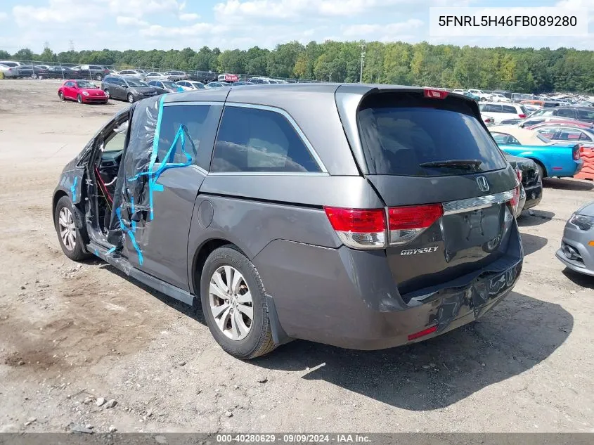 5FNRL5H46FB089280 2015 Honda Odyssey Ex