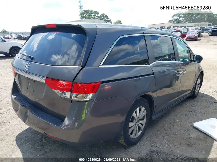 2015 Honda Odyssey Ex VIN: 5FNRL5H46FB089280 Lot: 40280629