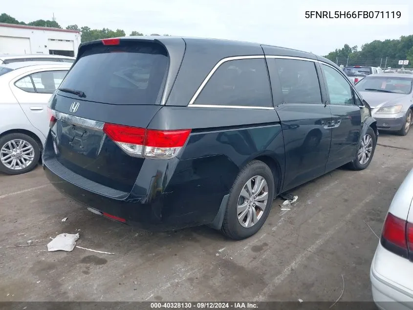 5FNRL5H66FB071119 2015 Honda Odyssey Exl