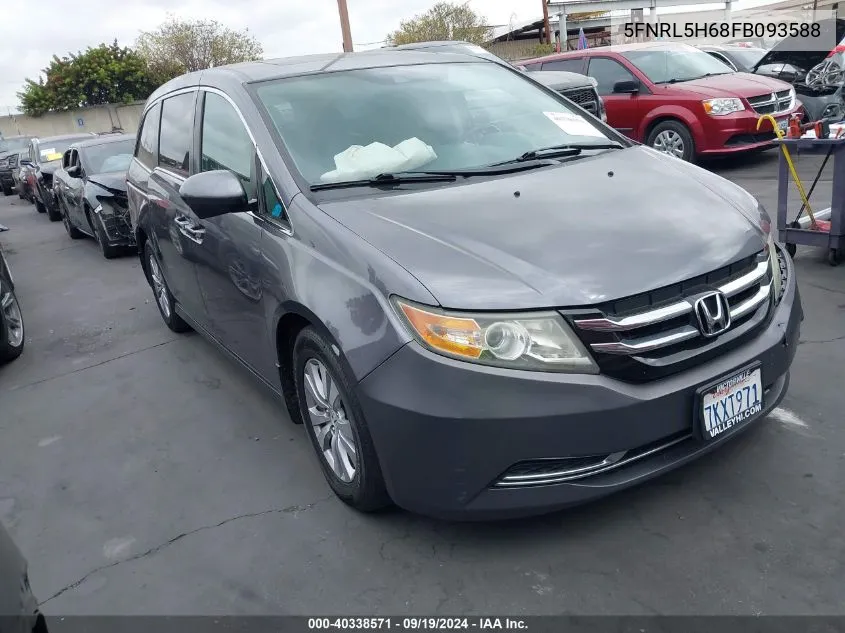 2015 Honda Odyssey Ex-L VIN: 5FNRL5H68FB093588 Lot: 40338571