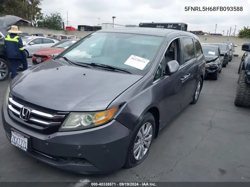 5FNRL5H68FB093588 2015 Honda Odyssey Ex-L