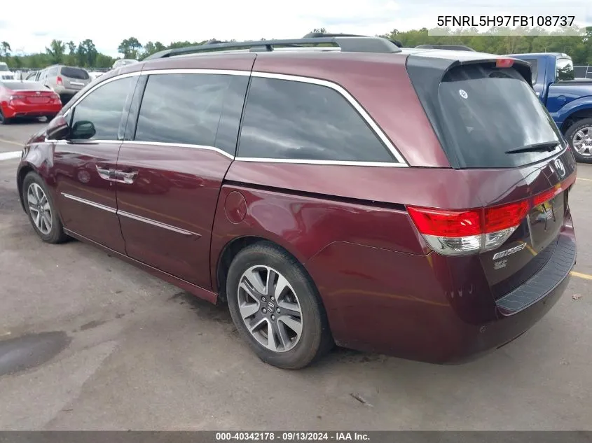 5FNRL5H97FB108737 2015 Honda Odyssey Touring/Touring Elite