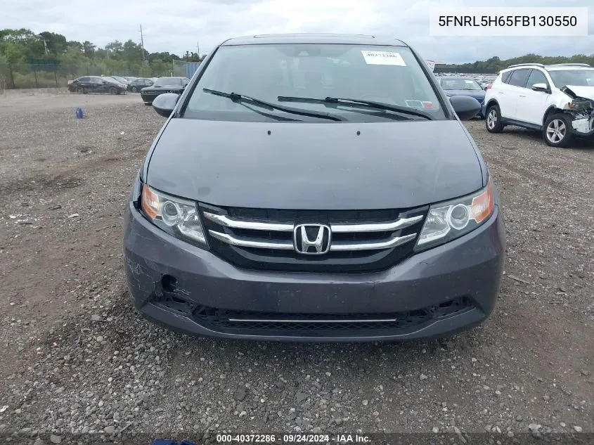 2015 Honda Odyssey Ex-L VIN: 5FNRL5H65FB130550 Lot: 40372286