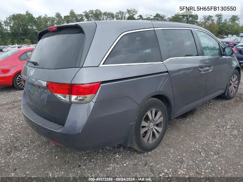 5FNRL5H65FB130550 2015 Honda Odyssey Ex-L