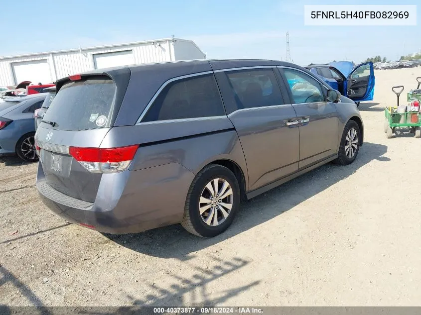 5FNRL5H40FB082969 2015 Honda Odyssey Ex