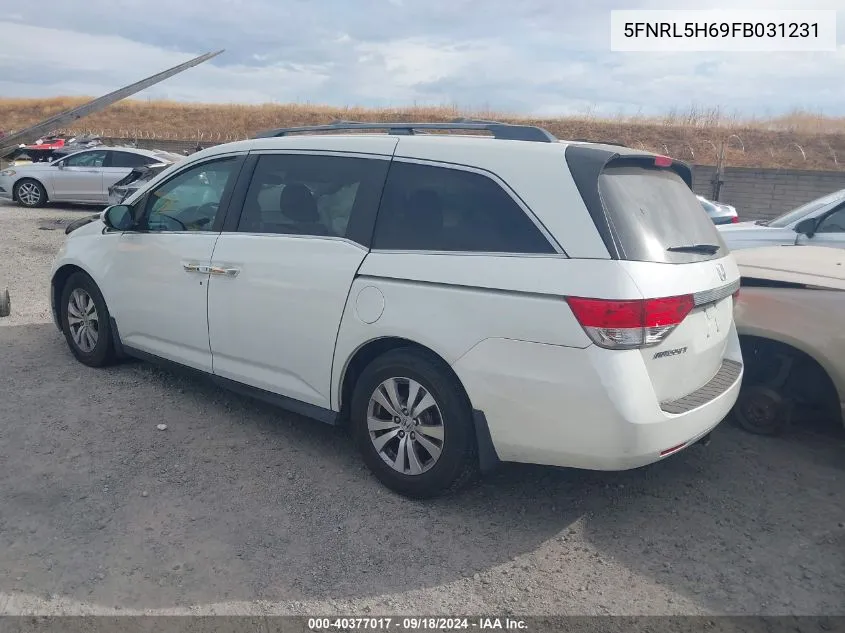 5FNRL5H69FB031231 2015 Honda Odyssey Exl