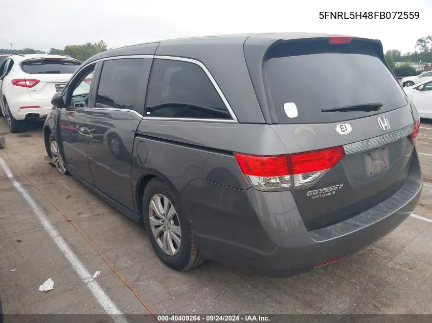 5FNRL5H48FB072559 2015 Honda Odyssey Ex