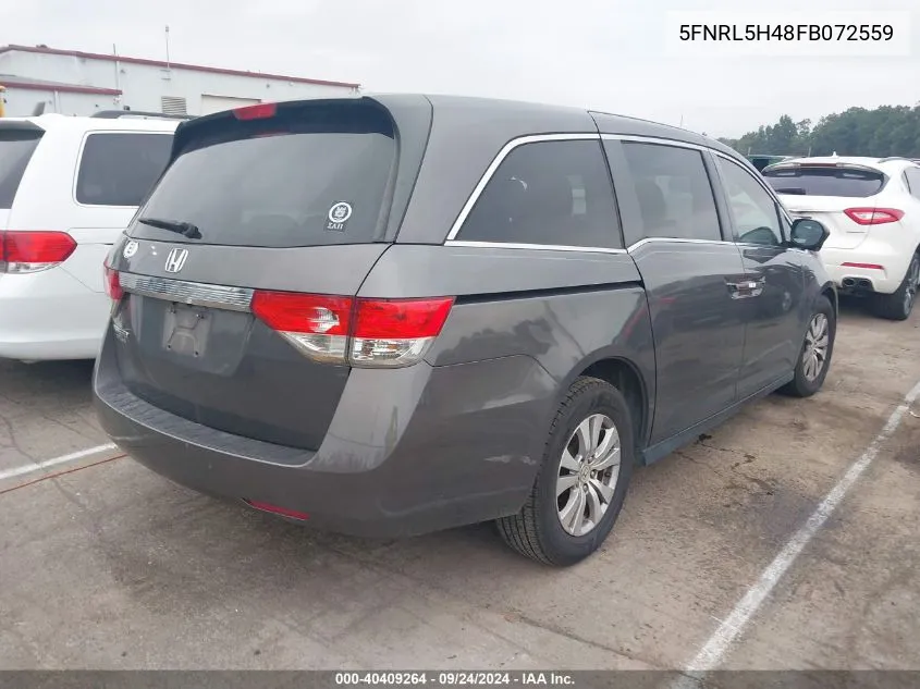 5FNRL5H48FB072559 2015 Honda Odyssey Ex