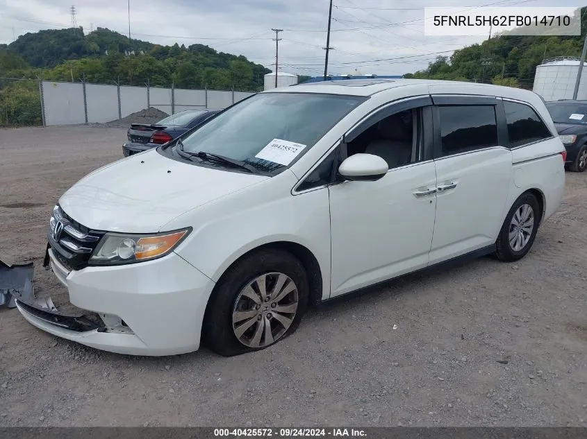 5FNRL5H62FB014710 2015 Honda Odyssey Ex-L