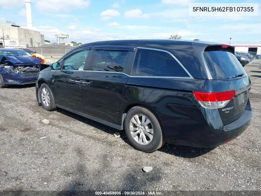 2015 Honda Odyssey Exl VIN: 5FNRL5H62FB107355 Lot: 40459805