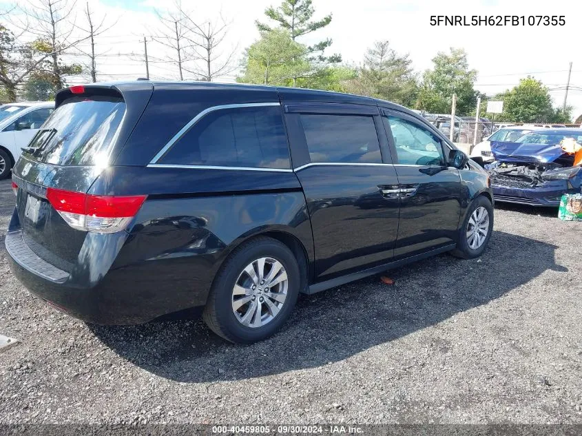 2015 Honda Odyssey Exl VIN: 5FNRL5H62FB107355 Lot: 40459805